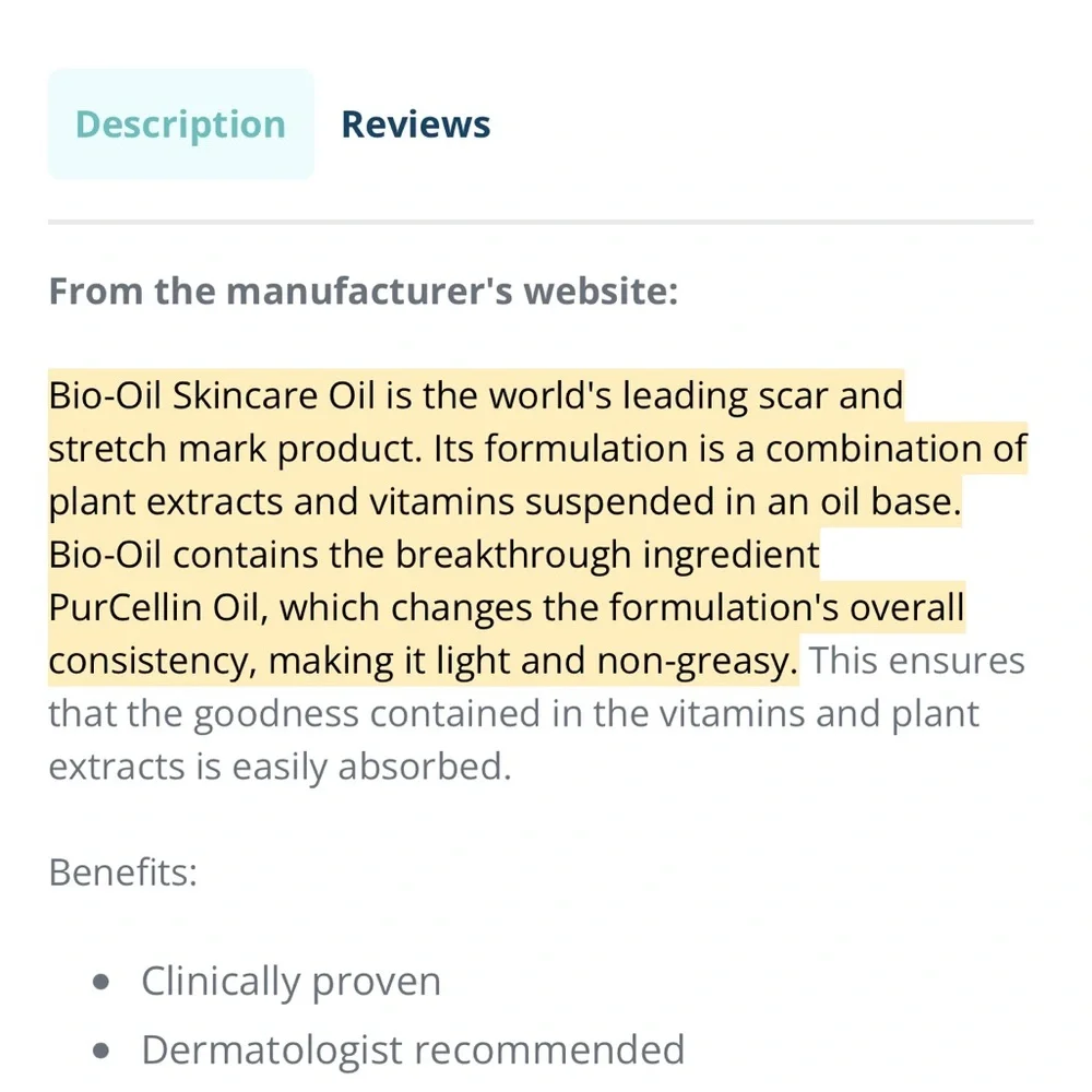 Bio-Oil Skincare Oil 2 oz 60 mL Scars Stretch Marks NWT